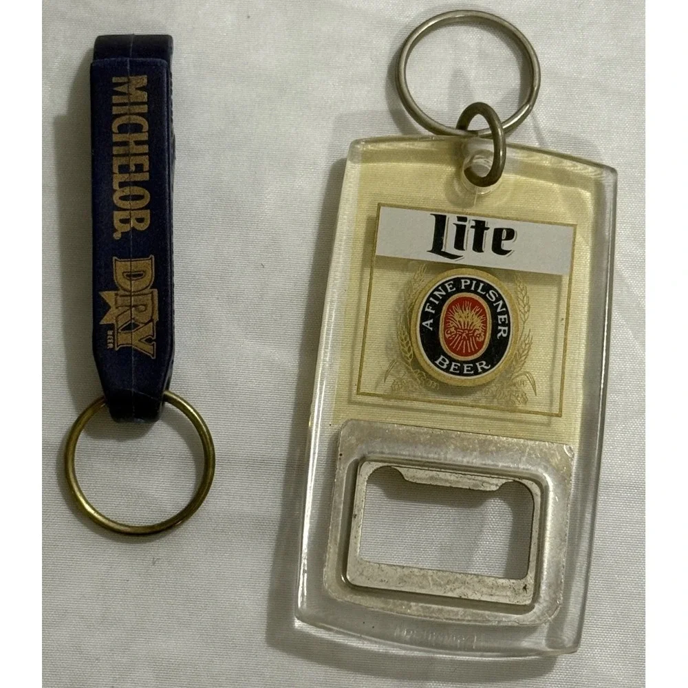 Lot of 6‎ Beer & Misc. Bottle Opener Keychains